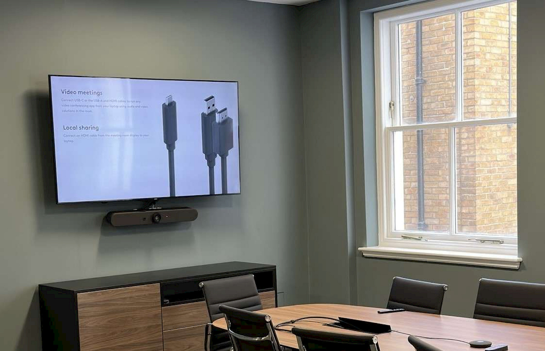 Logitech Rally system for Teams and Zoom calls in the boardroom image