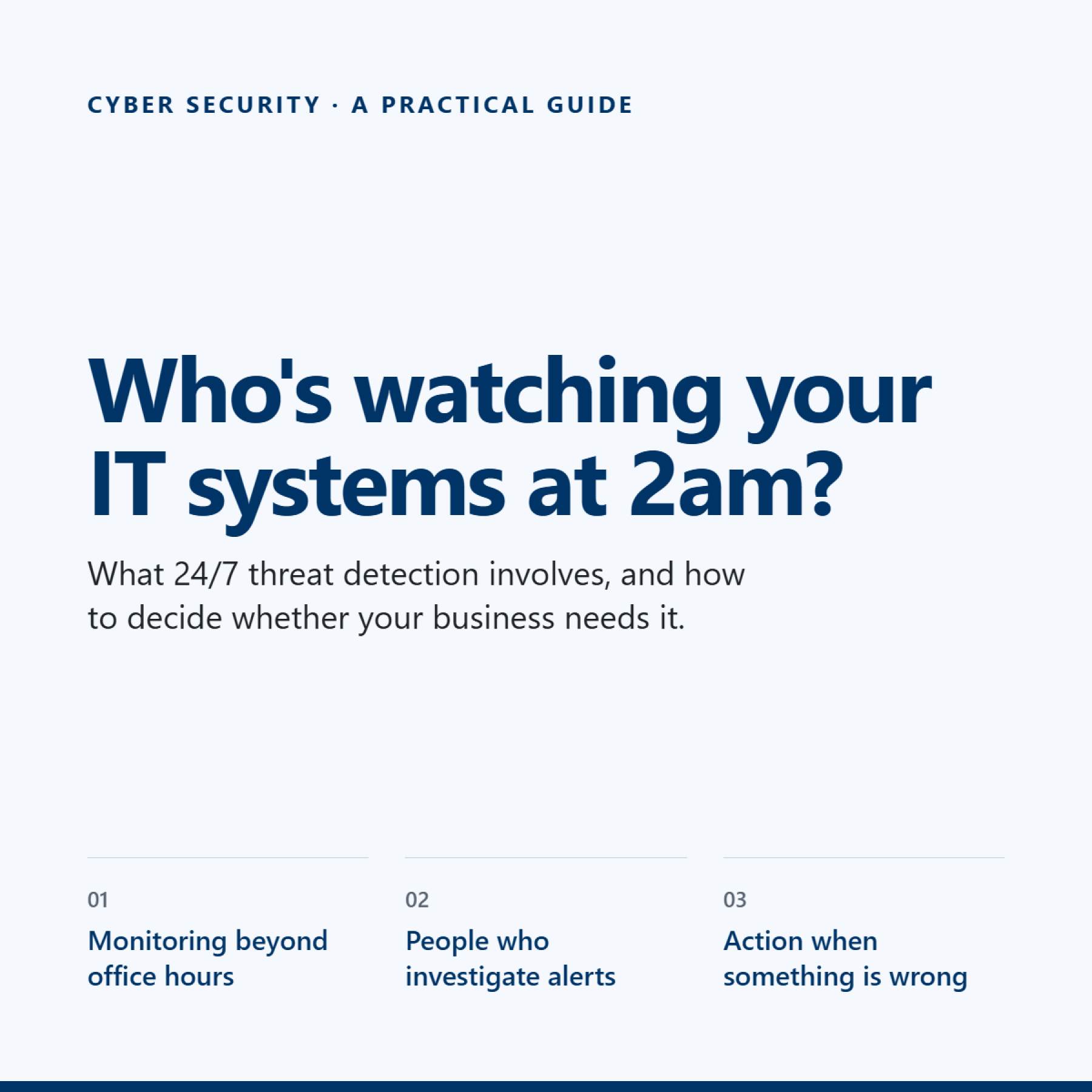 Who's watching your IT systems at 2am? A practical guide to 24/7 threat detection image